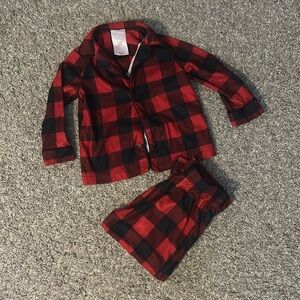 Baby Boy Plaid Christmas Pajamas size 2T